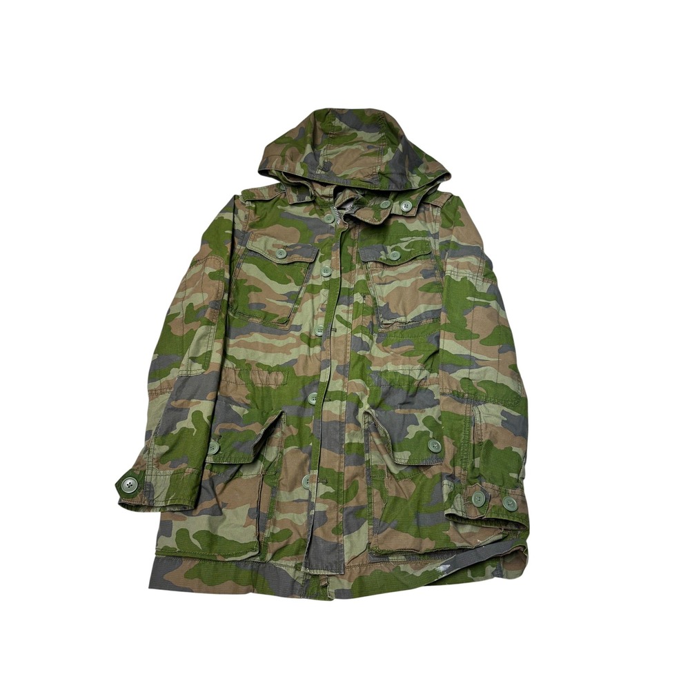 J Crew Jacket Womens XS Camo Camouflage Army J Fatigue Style 06180